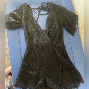 Laced romper